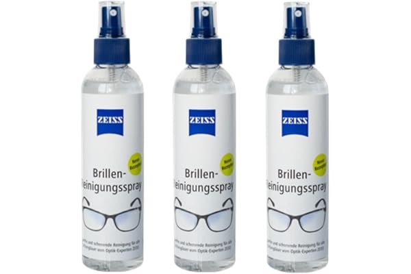 Paule & Knopf ZEISS Lot de 3 sprays nettoyants pour lunettes 240 ml