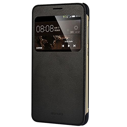 MOONCASE Funda Carcasa Cuero Tapa View Case para Huawei Nova Plus   G9 Plus   Maimang 5 Negro