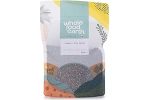 Wholefood Earth Organic Chia Seeds – 500g | Raw | GMO Free | Vegan | Source of Fibre | Certified Organic