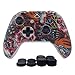 Produktbild Hikfly Xbox One Controller Hülle Ärmel Haut Silikon Griff Anti-Rutsch Öl Gel Abdeckung Cover Case für Xbox One S/ One X Controller (1 x Hülle +8 x Thumb Griffe)(weiße Paw)