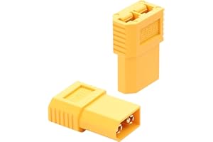 QIANRENON Lot de 2 adaptateurs XT60 vers TRX haute intensité 30 A