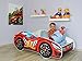 TODDLER CHILDREN KIDS BED INCLUDING MATTRESS RACING CAR (RED)
