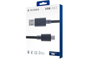 Nacon PS5USBCCABLE3M - Cable Trenzado USB-C de 3 metros para carga y datos Sony PlayStation PS5