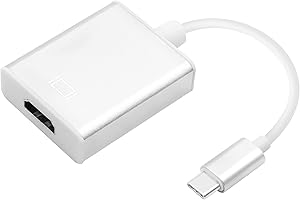 YACSEJAO Adaptateur USB C vers HDMI 4K en aluminium USB de type C (Thunderbolt 3) vers câble adaptateur HDMI prend en charge la projection de smartphone, tablette, ordinateur portable vers TV ou