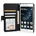 Produktbild Huawei P9 Lite Hülle Brieftasche mit Standfunktion Kartenfächer, Flycool Ledertasche für Huawei P9 Lite