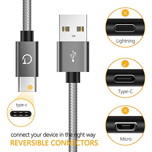 C  ble USB C  1m 1 5m 2m   Lot de 3   Gritin C  ble USB Type C    USB Cable Type C en Nylon Tress   C  ble Rapide Cordon Chargeur Type C Connecteur Ul