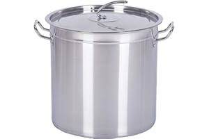 Euro Tische Gastronomie Grande marmite en acier inoxydable Ø 60 x 60 cm 170 l Idéal pour tous les types de cuisinières et grandes cuisines