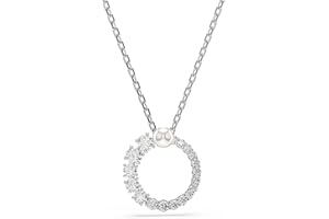 Swarovski Matrix Collection Necklace, Crystal pearl, Round cut