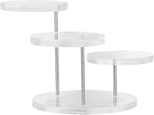 TEHAUX Klare runde Acrylschmuck / Uhr Display Podest Riser Ständer