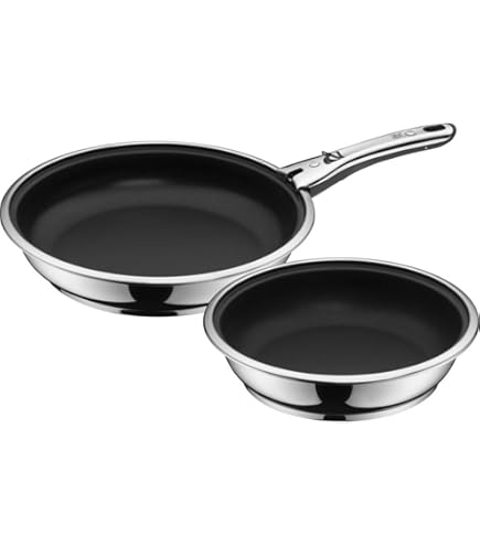 WMF Click&Serve Kochgeschirr Set (Kookpotten en pannenset, Roestvrij staal
