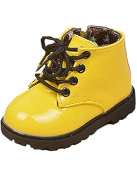 URSING schnürstiefel Mädchen Stil armee-boot martin stiefel warme schuhe einfarbig Schuhe Lackleder Winter weich...