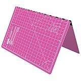 Self - la curación, tabla de cortar plegable Tamaño 17 inch x 11 inch en un atractivo color Rosa con agarre adicional para antideslizante