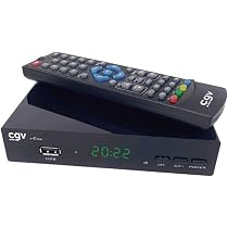 Récepteur TNT CGV E-ETIMO - Enregistrement Full HD - USB - DVB-T2 H.265 - Dolby Digital