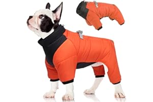 FEimaX Cappotto Invernale Caldo per Cani di Taglia Piccola e Media Animale Domestico Giacca Impermeabile per Cane Gatto Vestiti Gilet Antivento Cucciolo con Anelli a D