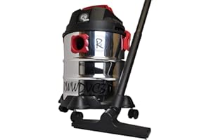 RocwooD Wet And Dry Vacuum Cleaner 20L 1300W 230V Stainless Steel Tank Hoover Cleaning Vacuum Blow Function Light Weight & Portable Vacuum Cleaners Electric Carpet & Floor