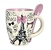 Produktbild Paris Glam MS5B Couture Tasse mit Löffel Keramik creme/rosa 8,7 x 11 x 5,8 cm