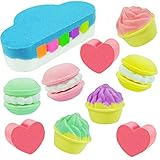 SCENTORINI Coffret Bombes de Bain Boules Effervescentes Riche en Huile Essentielle pour Hydrater la Peau Idée Cadeau Parfaite pour Bain Moussant pour Femme Filles Enfants ou pour Se Faire Plaisir