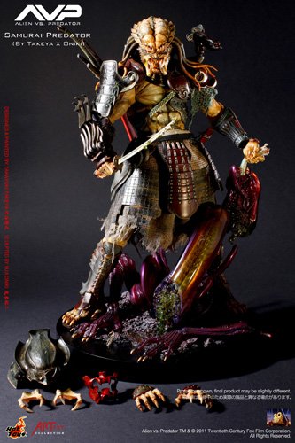 Alien Vs Predator Samurai Predator 1:6 Scale Figure By Hot Toys