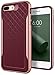 Produktbild Caseology iPhone 8 Plus Hülle, [Apex-Serie] Schlanke Schützende Doppellagige Texturierte Hülle Sicherer Griff Geometrisches Design [Burgund - Burgundy] für Apple iPhone 8 Plus (2017)