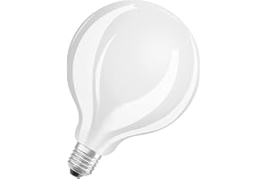 Osram Led Star Globe125, Lampada Led A Filamento Opaco A Forma Di Globo Con Diametro Di 125Mm, Base E27, 2452 Lumen, Bianco Caldo, ‎12.4 x 12.4 x 17.3 cm, 100 grammi