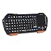 Fosmon Portable Lightweight Mini Wireless Bluetooth Keyboard Controller (QWERTY keypad) with Built-In Touchpad for Apple iOS / Android / Windows Smartphones, Tablets, PS3 / PS4, Laptop, Notebook and others (Black & Orange) RS.4212.00