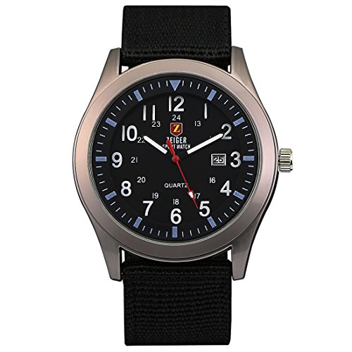 ZEIGER Militr Abenteuer Herren Uhr Schwarz Sport Analog Quarz Datum Armbanduhr W285 ZEIGER Militr Abenteuer Herren Uhr Schwarz Sport Analog Quarz Datum Armbanduhr W285