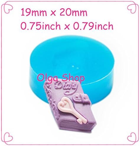 F084 Silicone Fimo Mould Mould Diary (19x20 mm)