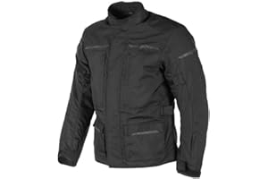 MOTOBLOUZ Veste Moto hiver homme | Certifiée | Doublure Thermique | Protections CE Epaules et Coudes | 8 poches