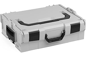 Bosch Sortimo L-BOXX 136 6000003650 lichtgrau/schwarz | Größe 2 | Professioneller Werkzeugkoffer leer | Werkzeugkiste stapelbar Kunststoff
