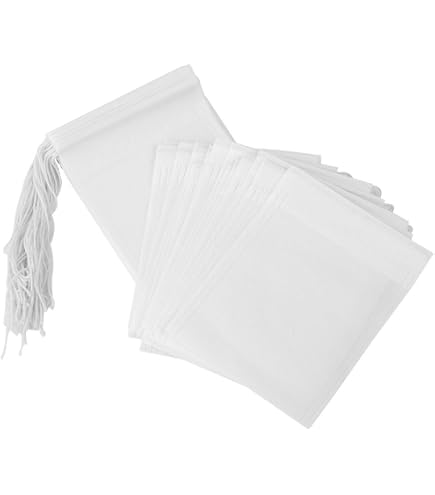 300 Sachets à Thé Jetables Non Blanchis - Cordon Serrage - Pour Thé, Café, Herbes En Vrac - 6.3x8cm