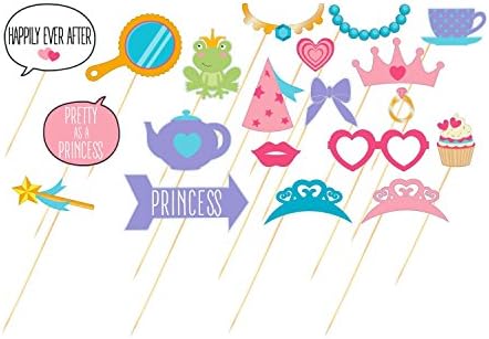 Gifting "20 Princess Theme" Christmas Photo Selfie Props Kit - Multi-Colour