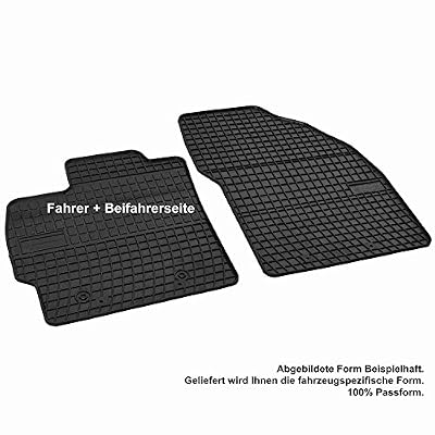 Frogum Tapis en Caoutchouc Caoutchouc Tapis de Sol en Caoutchouc 2 pièces Opel Corsa D Van modèles à partir de 2006