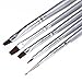 Ning 5pcs/set UV Gel Acrylic Nail Art Brush Drawing Dotting Drill Pen Builder Painting Pen Design Nail Art Tools