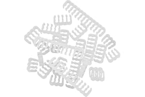 EHUIHUAN 24-Pin Kabelkamm, Kabelkamm Pack, Kabelkamm für 2,5-3mm Kabeldraht, Langlebiger Acryl Kabelkamm, Kabelmanagement Kämme 24-Pin x 4, 8-Pin x 12, 6-Pin x 8 (Weiß)