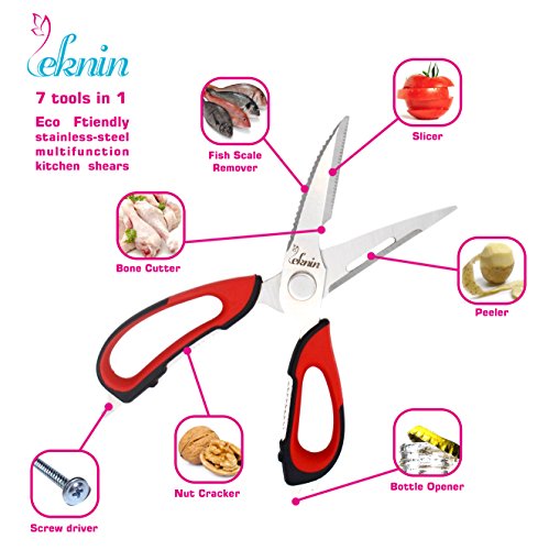 Messerschärfer Scherenschärfer mit 4 Stufen-Schleifsystem, Leknin Keramikmesserschärfer mit 4 in 1 Design geeignet für verschiedene Größen von Messern und Scheren, Multifunktions-Küchenschere dazu als Geschenk (Schwarz) - 6