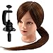 Neverland Professional 26" 80% Real Human Hair Hairdressing Equipment Styling Head Doll Mannequin Training Head Tools Braiding Cutting Student Practice Model with Clamp