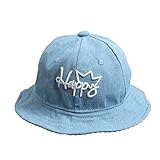 Leisial Sombrero del Sol de Bebés con Vaquero Ala Tipo de Pescador Algodón Gorro de Aire...