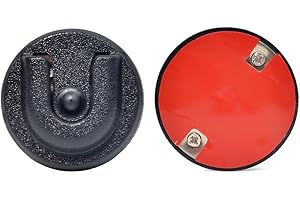 HYSHIKRA Gancio universale per microfono radio CB supporto per microfono a manopola rotonda con retro adesivo per radio bidirezionali Motorola HLN9073B CDM1250 CDM750 GM300 Kenwood (nero 01, 1 pack)