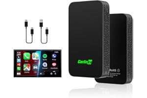 CarlinKit 5.0 2air CarPlay y Android Auto Inalambrico【2 en 1】para Coches equipados con CarPlay y Android Auto,Convierta carplay con Cable a carplay inalámbrico,con Cable AA a Android Auto inalámbrico