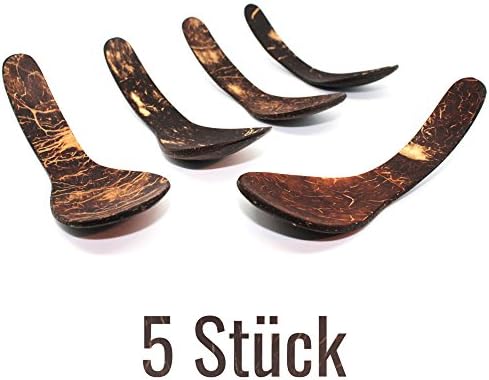Mamatura Coconut-Spoon | 100% natural & sustainably handmade | Set of 5 spoons
