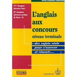 L'anglais aux concours, niveau terminale