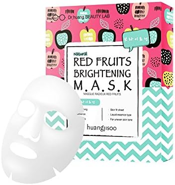 Korea huangjisoo Red Fruits Brightening Mask 1box(5ea) (Korea origin) by huangjisoo
