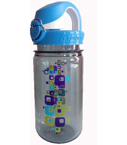 Nalgene Everyday OTF Kids Trinkflasche – 0,375 L, Blau, Mit Einhand-Verschluss, BPA-frei