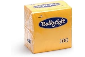 DOT HORECA SOLUTIONS 100 Tovaglioli 2 veli GIALLO di carta 24x24 cm (aperti) e 12x12 cm (chiusi) da cocktail aperitivo buffet feste party catering tovagliolini finger food monouso usa e getta gialli