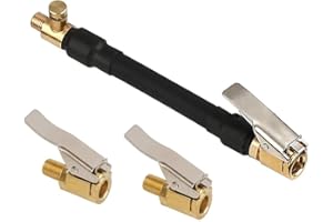 OKOIUM MOPOIN Ventilverlängerung, Autoventil Hebelstecker Air Chuck 1 Hebelstecker Reifenfüller mit 2 Autoventil Adapter für Auto Fahrrad Motorrad