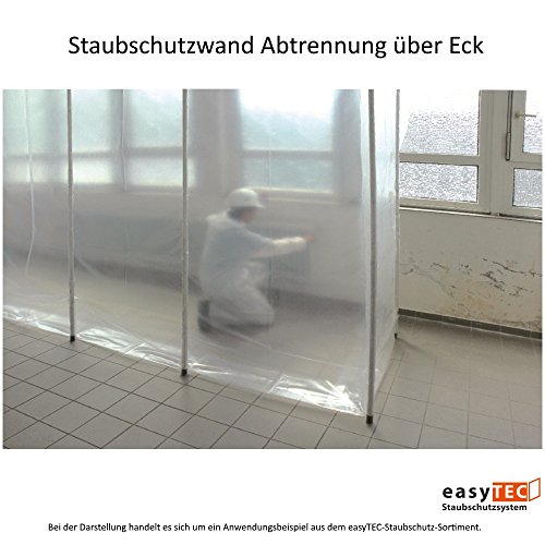 easyTEC Staubschutzwand 4000, BxH 4,00m x 4,00m, Folienwand, Ersatzwand - 5