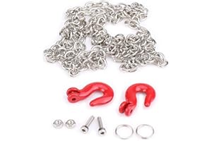 VGEBY1 Gancio per catena RC, mini ganci per catena per rimorchio in metallo Accessori per 1/10 SCX10 D90 RC Carro per arrampicata su cingoli