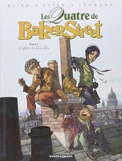 jaquette livre Les Quatre de Baker Street - Tome 01 : L'affaire du rideau bleu