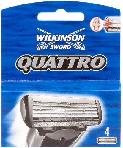 Wilkinson Sword Quattro Razor Blades - Pack of 4