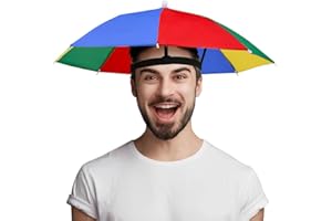 ZKGYUS Gorros De Paraguas, Paraguas Para La Cabeza con Banda Elástica, Sombreros De Paraguas, Sombrero Paraguas Camuflaje, para Pesca Playa Camping Senderismo Actividades Aire Libre